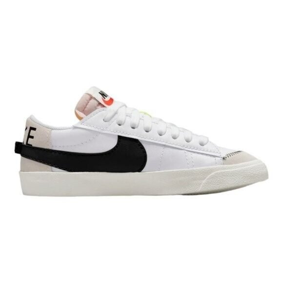 Nike Blazer Low 77 Jumbo Shoes Sneakers DN2158-101 White / Black Men's - Picture 3 of 15